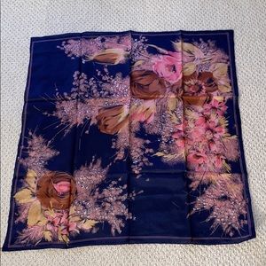 Vintage Golden Camel 100% Silk Scarf